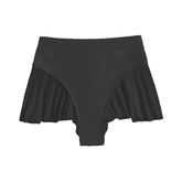 Patchwork-Hose aus festem Netzstoff mit Rüschen